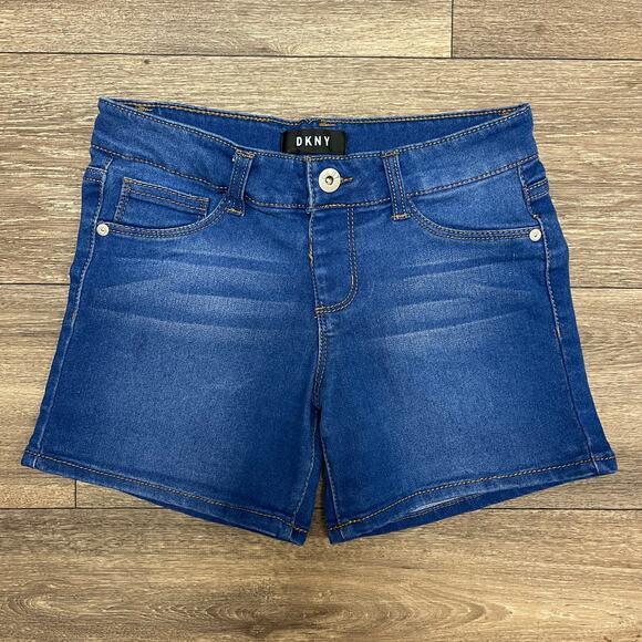 DKNY Denim Jean Shorts Girls Size 8 - Picture 1 of 7